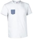 indumenti da lavoro imbianchino abiti promozionali Milano T-shirt con taschino bianca JR991085.BI