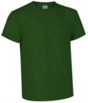 T-shirt girocollo a manica corta colore verde mela VARACING.VEB