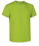 T-shirt girocollo a manica corta colore verde mela VARACING.VEM