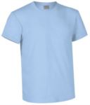 T-shirt girocollo a manica corta colore azzurro royal VARACING.CE