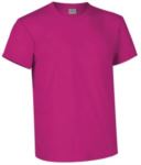 T-shirt girocollo a manica corta colore rosa VARACING.FUC