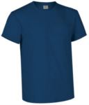 T-shirt girocollo a manica corta colore blu reflex VARACING.ZAF