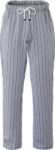 Pantaloni cuoco, elastico sulla vita con laccio, colore quadri bianchi ROMP0303.GN