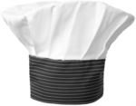 Cappello da cuoco, doppia fascia di tessuto con parte superiore inserita e cucita a pieghette, colore bianco galles ROMT0501.BGN