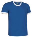 T-shirt girocollo bicolore CA20119U.AZB