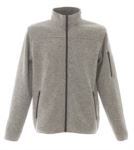 Pile zip lunga in maglia Knitted fleece JR992085.NE