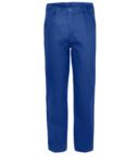 Pantaloni da lavoro 100% Cotone Massaua colore blu PPSTC02101.AZZ