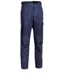 Pantalone ignifugo, due tasche anteriori e posteriori, tasca portametro, colore blu denim. Certificato UNI EN ISO 340: 2004, EN 11611, EN 11612: 2009 COV263.BL